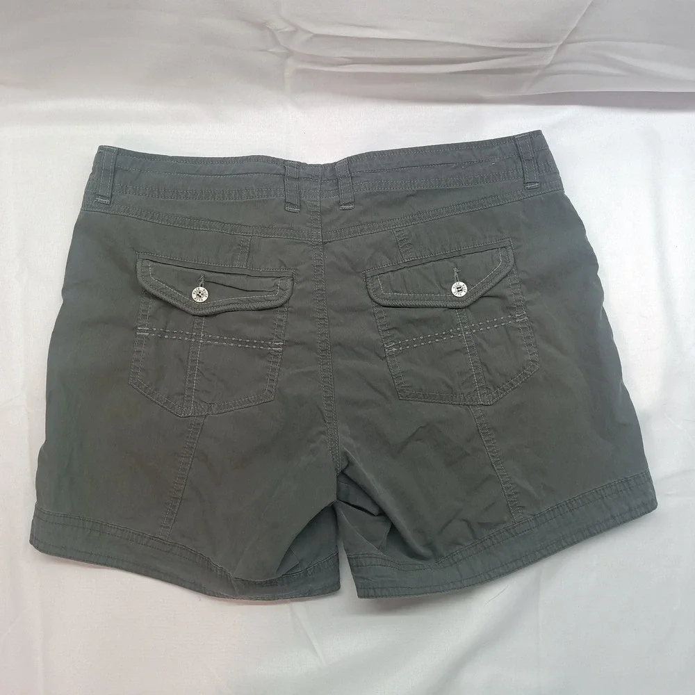Kuhl‎ Splash 5.5 Shorts Womens 8 Dark Olive Green Hiking Outdoor Stretch Cargo